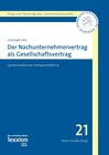 Buchcover Der Nachunternehmervertrag als Gesellschaftsvertrag