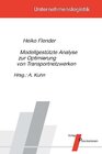 Buchcover Modellgestützte Analyse zur Optimierung von Transportnetzwerken