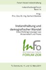 Buchcover InFo 2011 Instandhaltung und demografischer Wandel - Zukunftsfähige Lösungen aus Wissenschaft und Praxis