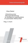 Buchcover Entwicklung einer Planungsunterstützung für ökologische Logistiksysteme im automobilen Werksumfeld