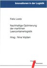 Buchcover Nachhaltige Optimierung der maritimen Leercontainerlogistik