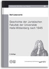 Buchcover Geschichte der Juristischen Fakultät der Universität Halle-Wittenberg nach 1945