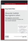 Buchcover Alexander Gottlieb Baumgartens Leben