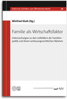 Buchcover Familie als Wirtschaftsfaktor