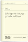 Buchcover Stiftung und Stiftungsgedanke in Aktion