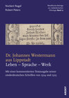 Buchcover Dr. Johannes Westermann aus Lippstadt: Leben – Sprache – Werk