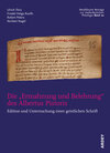 Buchcover Die „Ermahnung und Belehrung“ des Albertus Pistoris
