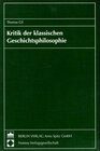 Buchcover Kritik der klassischen Geschichtsphilosophie