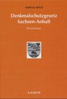 Buchcover Denkmalschutzgesetz Sachsen-Anhalt. Kommentar