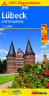 Buchcover ADFC-Regionalkarte Lübeck und Umgebung, 1:75.000, reiß- und wetterfest, GPS-Tracks Download (ADFC-Regionalkarte 1:75000)