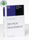 Buchcover Wörterbuch der industriellen Technik / Dictionnaire général de la technique industrielle Deutsch-Französisch / Français 