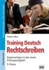 Buchcover Training Deutsch / Rechtschreiben