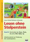 Buchcover Lesen ohne Stolperstein / Band 6 - Buchstaben ie, Eueu, Äuäu, ai, ß, tz, Stst, Spsp, ng