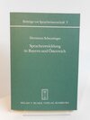 Buchcover Sprachentwicklung in Bayern und Österreich