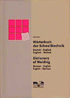 Buchcover Wörterbuch der Schweisstechnik /Dictionary of Welding