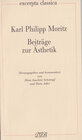 Buchcover Beiträge zur Ästhetik