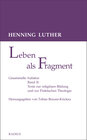 Buchcover Leben als Fragment, Bd. 2