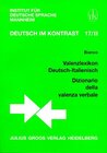 Buchcover Valenzlexikon Deutsch-Italienisch /Dizionario della valenza verbale