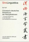 Buchcover Chinesisch-deutsches Wörterbuch der Reduplikationen