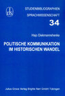Buchcover Politische Kommunikation im historischen Wandel