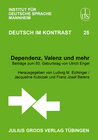 Buchcover Dependenz, Valenz und mehr