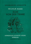 Buchcover Else von der Tanne /Deutscher Mondschein