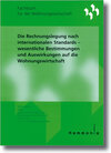 Buchcover Die Rechnungslegung nach internationalen Standards
