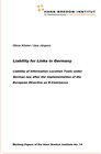 Buchcover Liability for Links in Germany