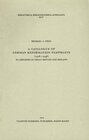 Buchcover A Catalogue of German Reformations Pamphlets (1516-1546) in Libraries of Great Britain and Ireland