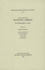 Buchcover Pour retrouver François Lambert. Bio-bibliographie et études.