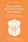 Buchcover Riccardus Bartholinus Perusinus