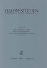 Buchcover Haydn-Studien. Veröffentlichungen des Joseph Haydn-Instituts Köln, Band IV, Heft 3/4, Mai 1980