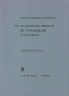 Buchcover KBM 7 Die Musikhandschriften der St. Michaelskirche in München
