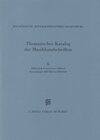 Buchcover KBM 14, 6 Bibliothek Franz Xaver Haberl, Manuskripte BH 7866 bis BH 9438