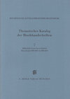 Buchcover KBM 14,7 Bibliothek Franz Xaver Haberl, Manuskripte BH 6001 bis BH 6949