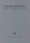 Buchcover Haydn-Studien. Veröffentlichungen des Joseph Haydn-Instituts Köln. Band VIII, Heft 2, Dezember 2001