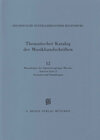 Buchcover KBM 14,12 Musikhandschriften der Signaturengruppe Mus.ms., Autoren S–Z, Anonyma und Sammlungen
