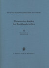 Buchcover KBM 14,13 Katalog der Musikerbriefe 1 - Autoren A bis R