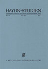 Buchcover Haydn-Studien. Veröffentlichungen des Joseph Haydn-Instituts Köln. Band II, Heft 3, Mai 1970