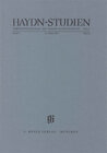 Buchcover Haydn-Studien. Veröffentlichungen des Joseph Haydn-Instituts Köln. Band V, Heft 1, Mai 1980