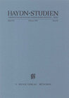 Buchcover Haydn-Studien. Veröffentlichungen des Joseph Haydn-Instituts Köln. Band VII, Heft 3/4, Februar 1998