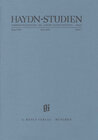 Buchcover Haydn-Studien. Veröffentlichungen des Joseph Haydn-Instituts Köln. Band VIII, Heft 1, Juni 2000