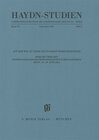 Buchcover Haydn Studien. Veröffentlichungen des Joseph Haydn-Instituts Köln. Band XI, Heft 2, September 2017