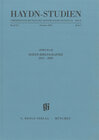 Buchcover Haydn Studien. Veröffentlichungen des Joseph Haydn-Instituts Köln. Band XI, Heft 3, Oktober 2020