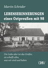 Buchcover Lebenserinnerungen eines Ostpreußen mit 98