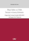 Buchcover Man hätte es früh besser wissen können
