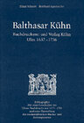 Buchcover Balthasar Kühn. Buchdruckerei und Verlag Kühn. Ulm 1637-1736