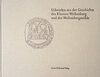 Buchcover Urkunden aus der Geschichte des Klosters Weihenberg und der Weihenbergmühle