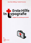 Buchcover Erste Hilfe in Typografie