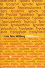 Buchcover Typolemik /Typophilie